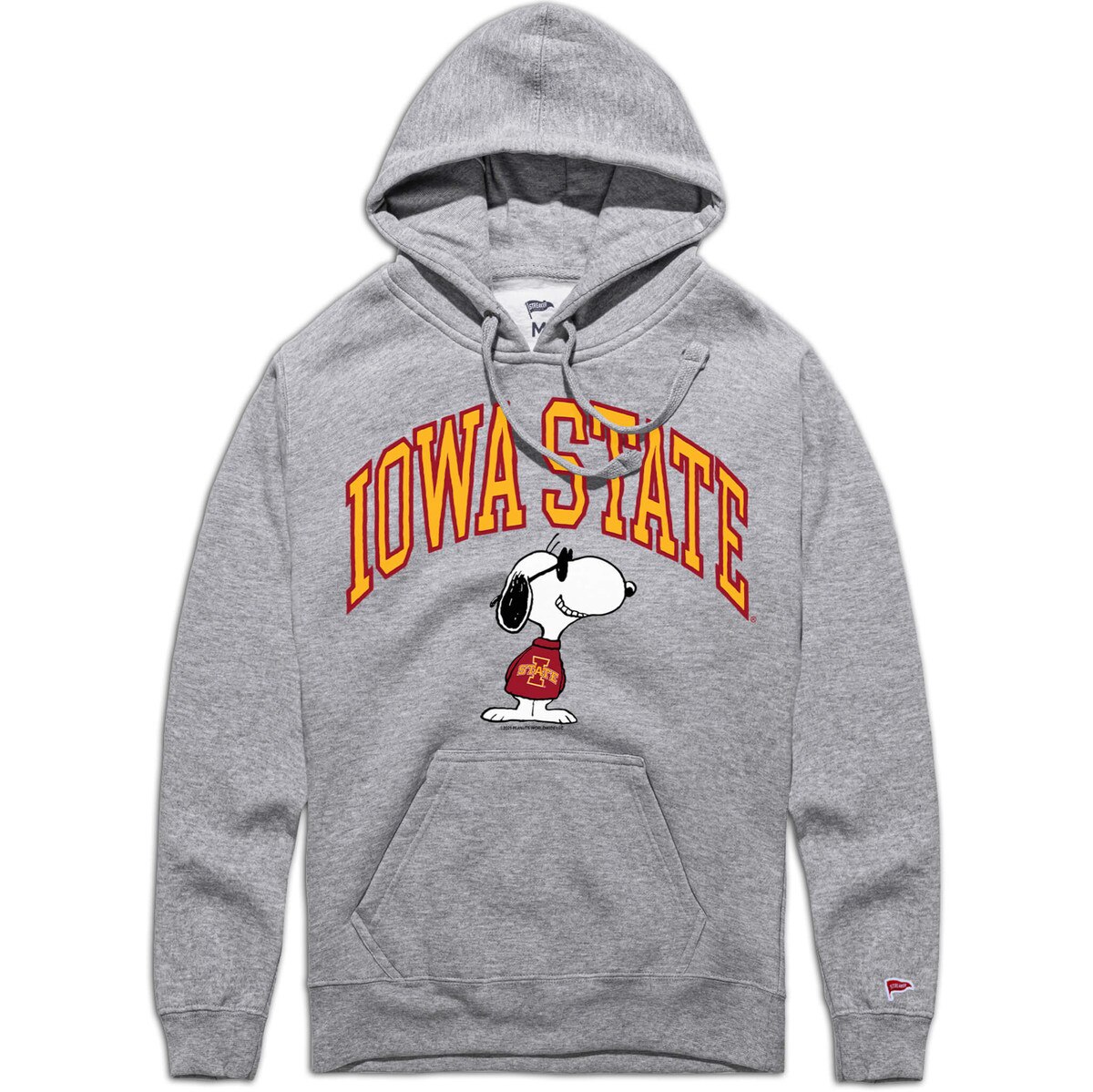Peanuts X Iowa State Gray Joe Cool Hooded Sweatshirt